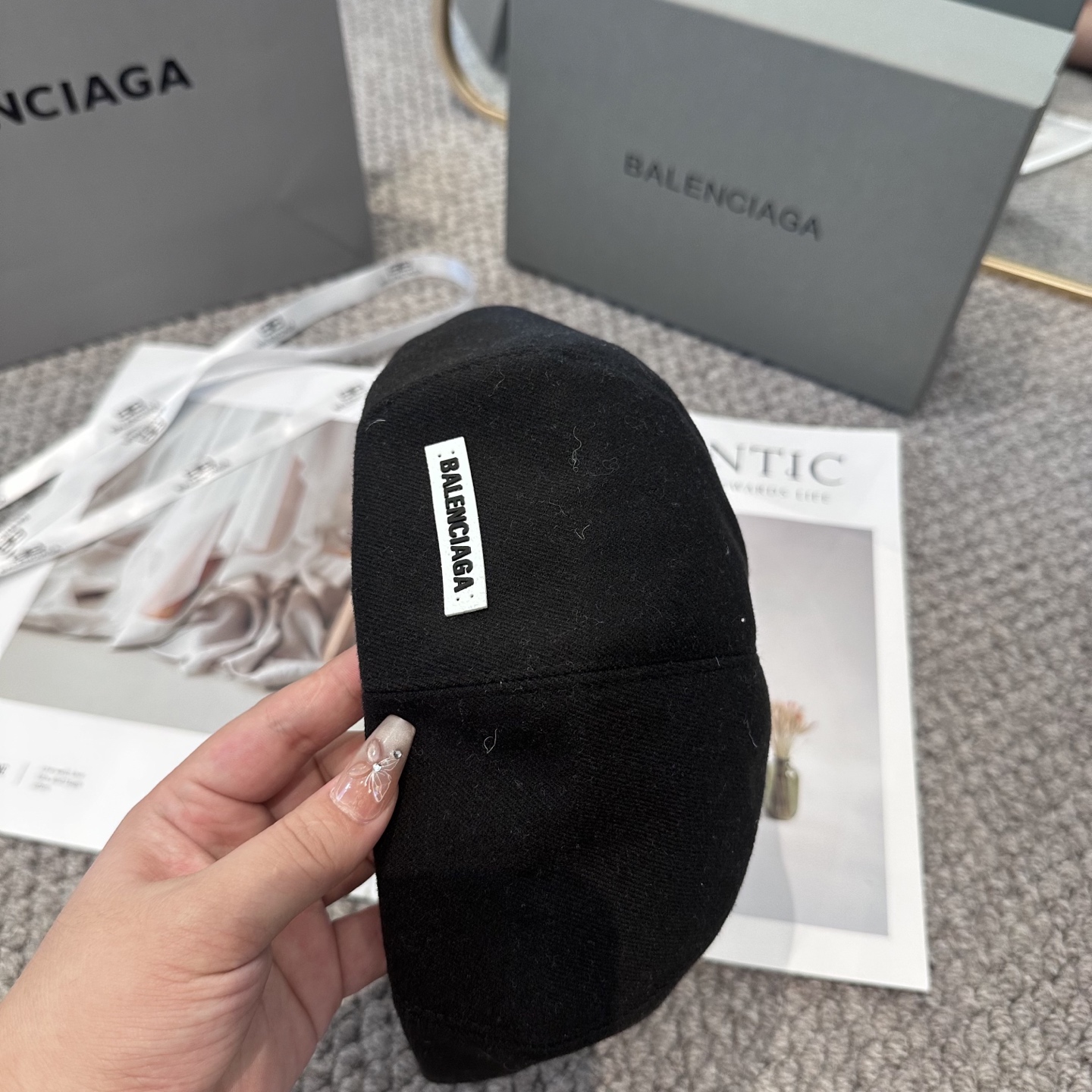  巴黎世家 贝雷帽子女春秋网红日系复古百搭画家帽品脸小凹造型八角帽