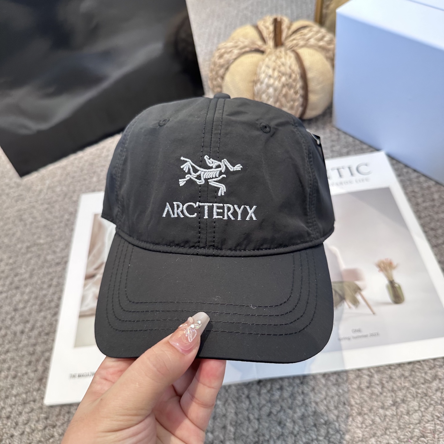   ARCTERYX SMALL BIRD HAT 始祖鸟刺绣标弯檐棒球帽轻量帽子防晒帽遮阳帽情侣款SM