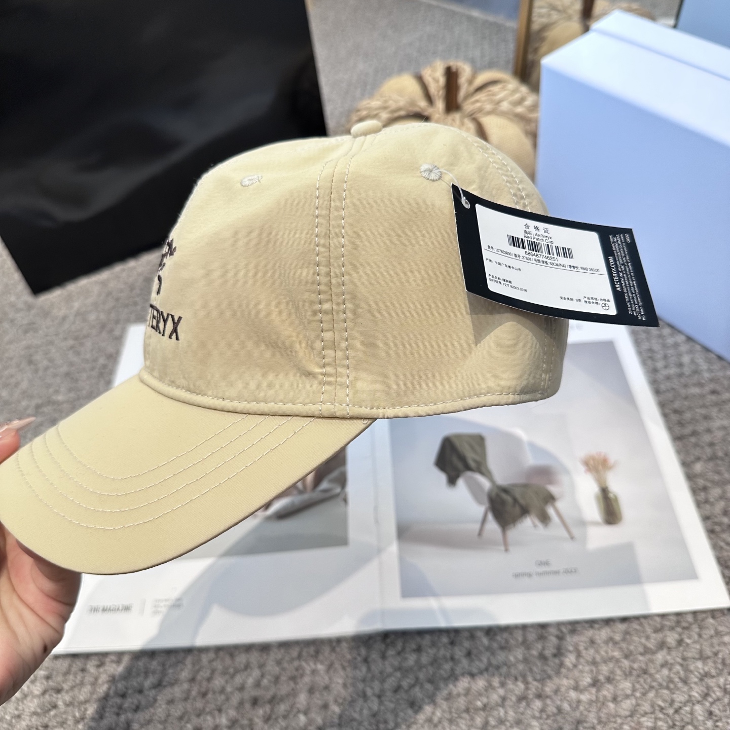   ARCTERYX SMALL BIRD HAT 始祖鸟刺绣标弯檐棒球帽轻量帽子防晒帽遮阳帽情侣款SM