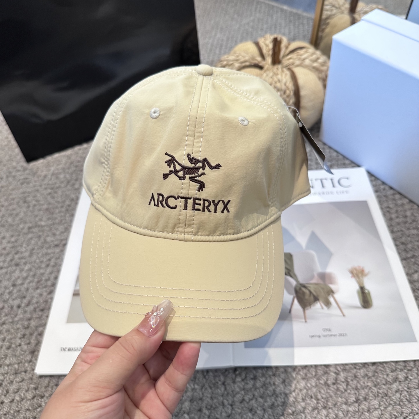   ARCTERYX SMALL BIRD HAT 始祖鸟刺绣标弯檐棒球帽轻量帽子防晒帽遮阳帽情侣款SM