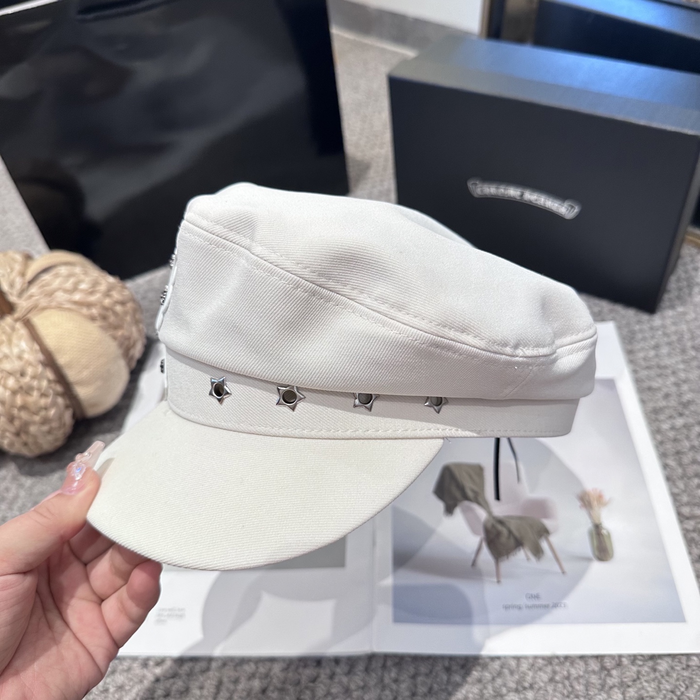  Chrome Hearts 克罗心💓新款秋冬时尚设计百搭军帽，谁带谁好看👄