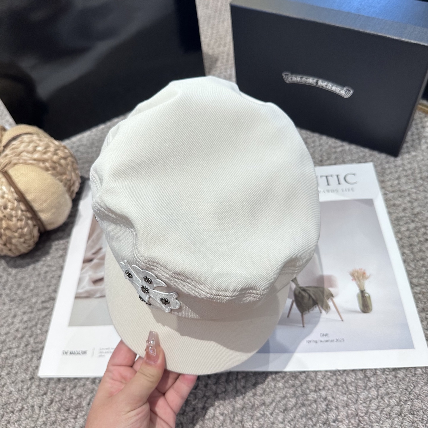  Chrome Hearts 克罗心💓新款秋冬时尚设计百搭军帽，谁带谁好看👄