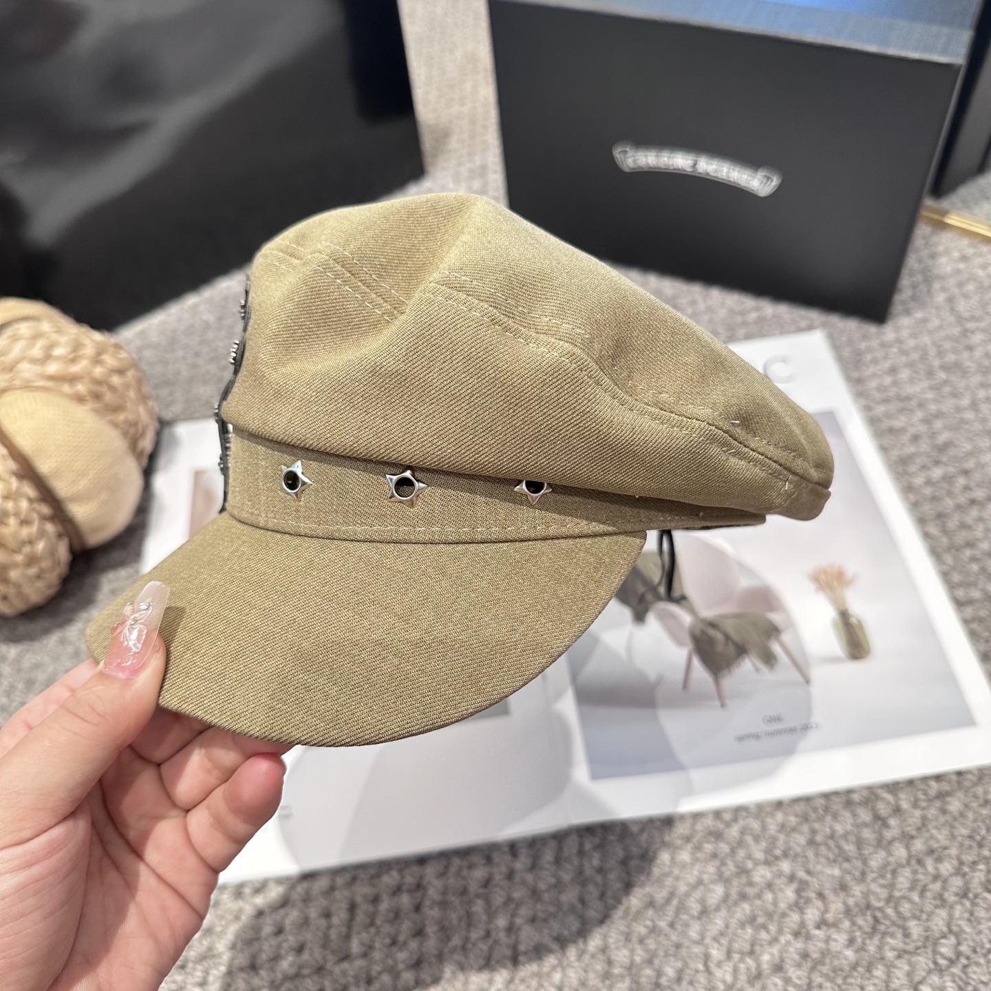  Chrome Hearts 克罗心💓新款秋冬时尚设计百搭军帽，谁带谁好看👄