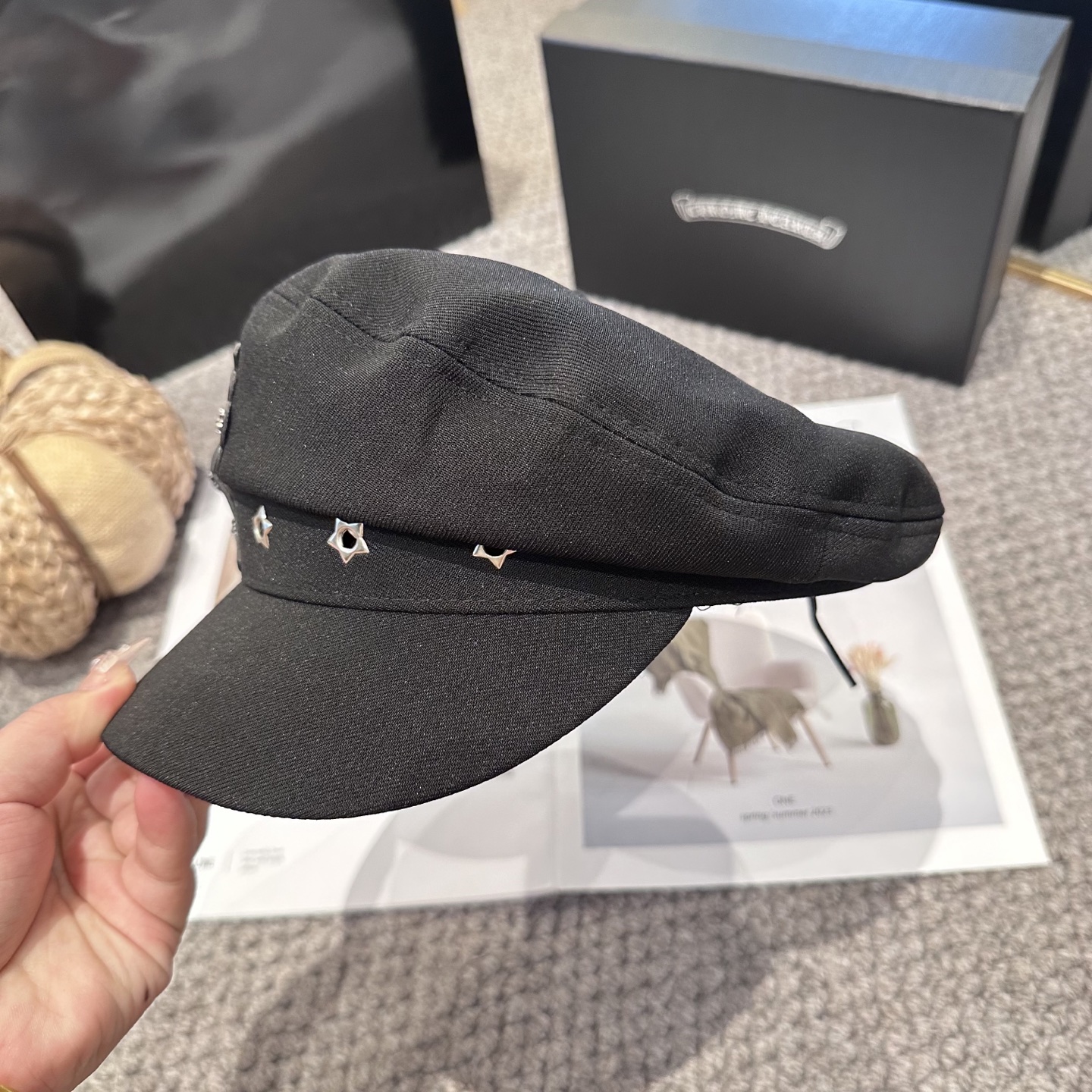  Chrome Hearts 克罗心💓新款秋冬时尚设计百搭军帽，谁带谁好看👄