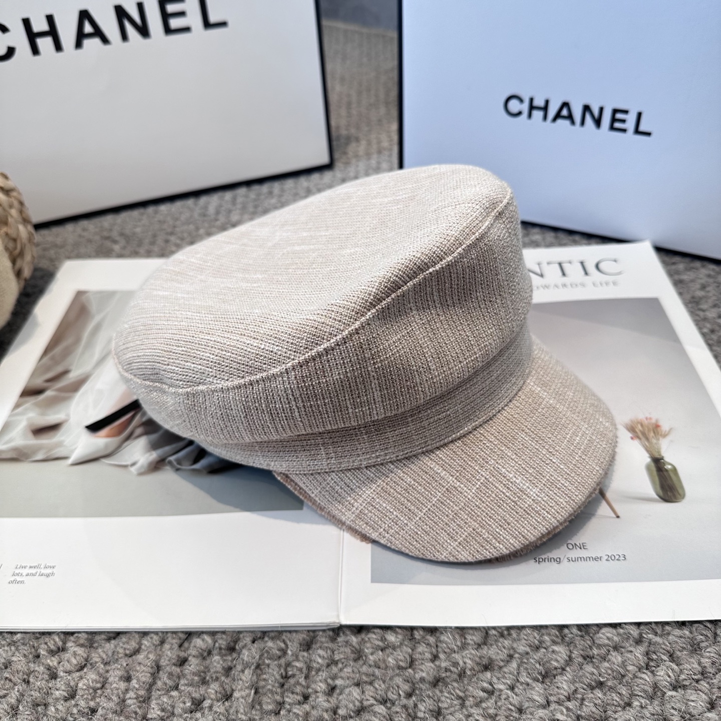 CHANEL高版本 香奈儿 新款军帽 ，简约经典logo，质感超级赞👍，精致大牌范，女神必备神器 