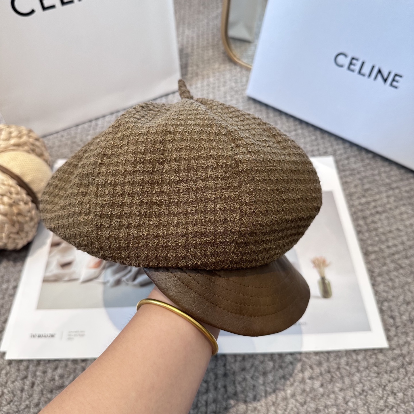  【CELINE赛琳】新款秋冬款八角帽出货，大牌款超好搭配，赶紧入手！