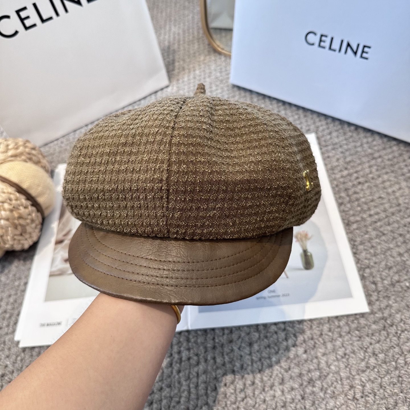  【CELINE赛琳】新款秋冬款八角帽出货，大牌款超好搭配，赶紧入手！