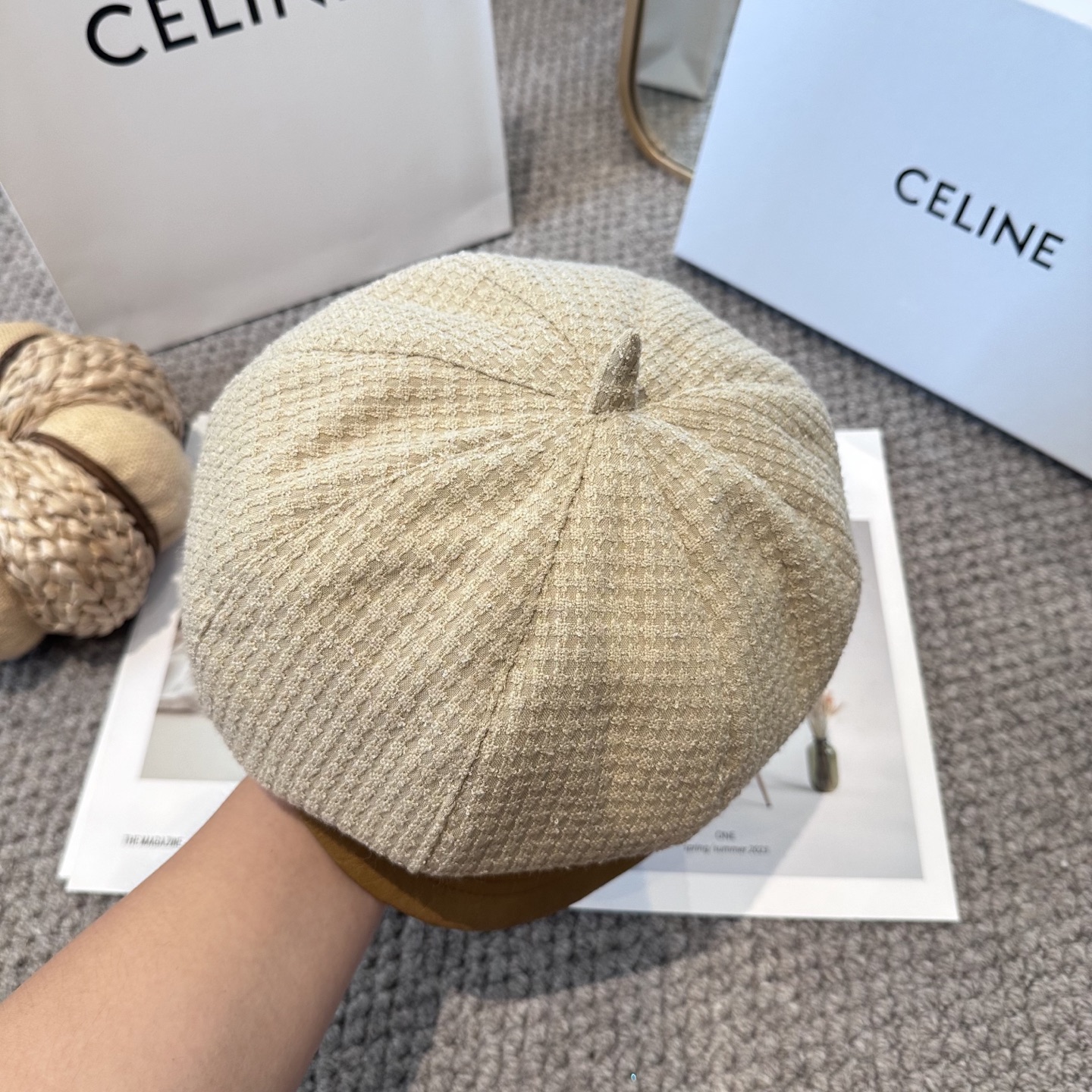  【CELINE赛琳】新款秋冬款八角帽出货，大牌款超好搭配，赶紧入手！
