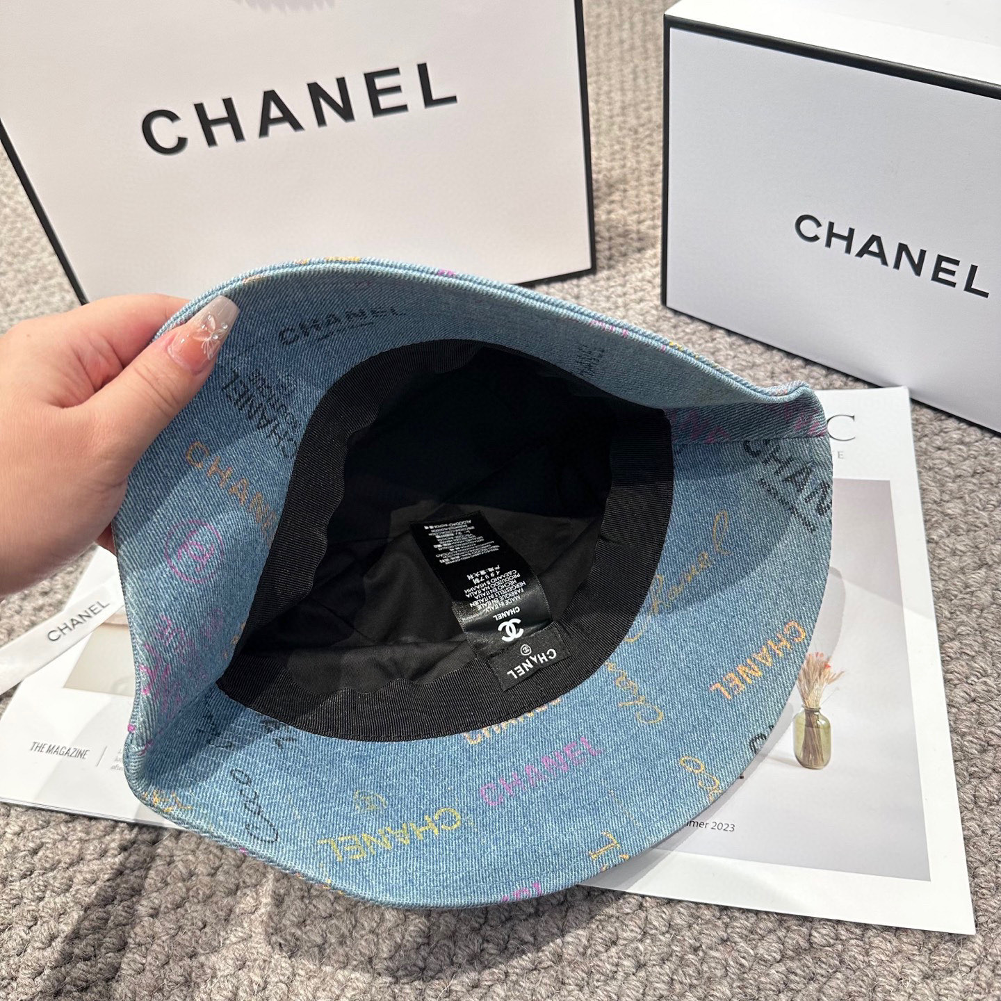 鸭舌帽 渔夫帽  【CHANEL香奈儿】新款高级感牛仔小香风渔夫帽，遮阳又超好搭配，出街单品 高货版本原