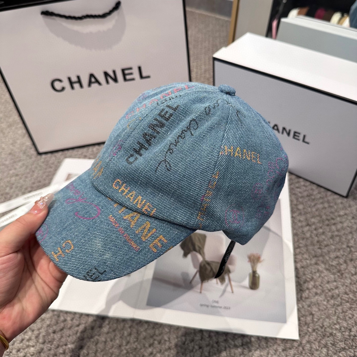 鸭舌帽 渔夫帽  【CHANEL香奈儿】新款高级感牛仔小香风鸭舌帽 ，遮阳又超好搭配，出街单品 高货版本