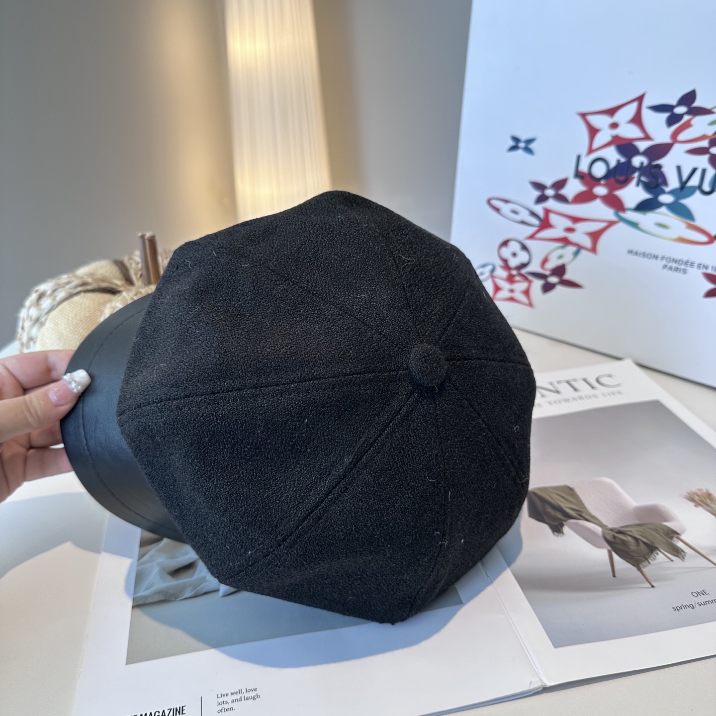 路易威登 LV新款八角帽  高版本原单品质 简约经典logo，质感超级赞👍，精致大牌范，女神必备神器