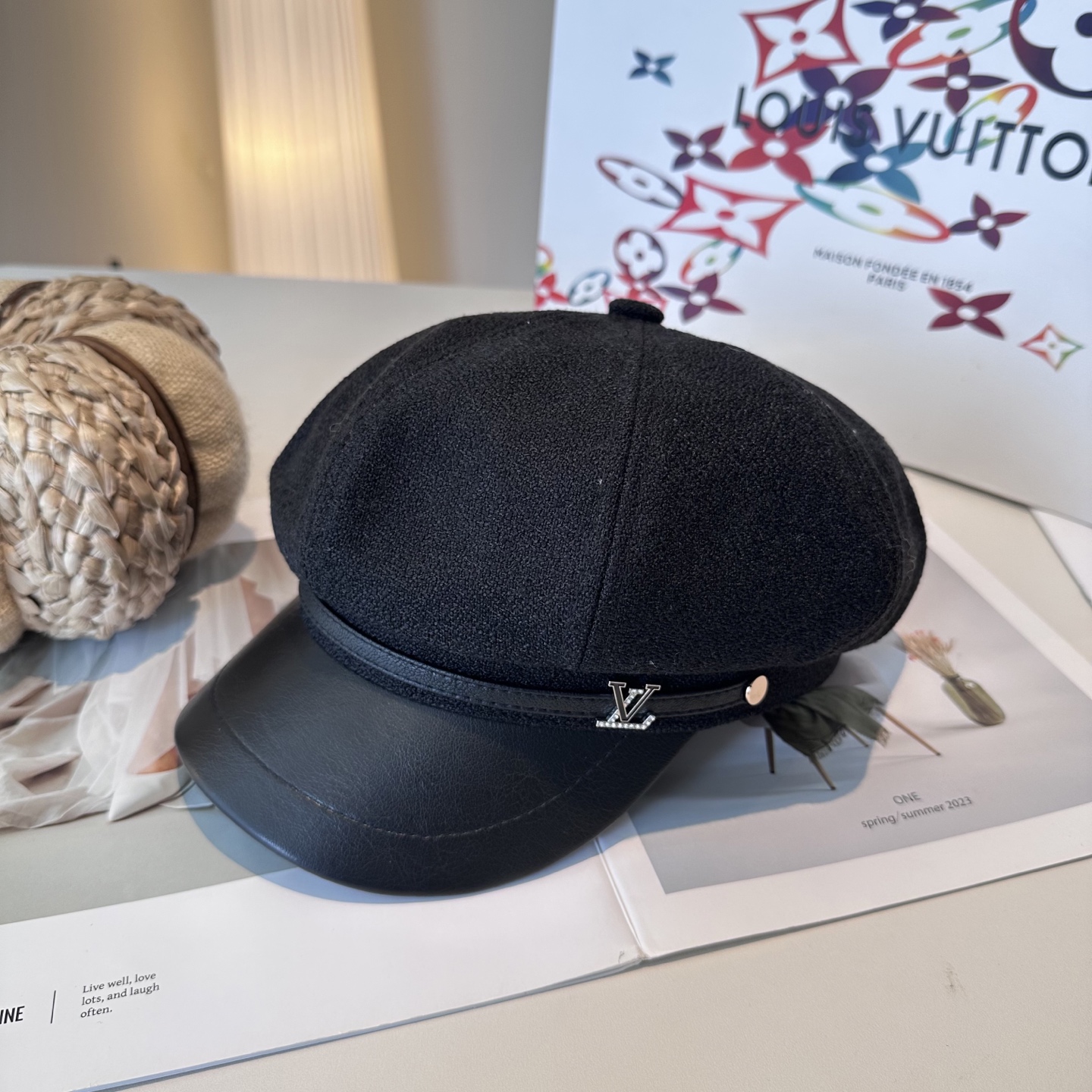 路易威登 LV新款八角帽  高版本原单品质 简约经典logo，质感超级赞👍，精致大牌范，女神必备神器