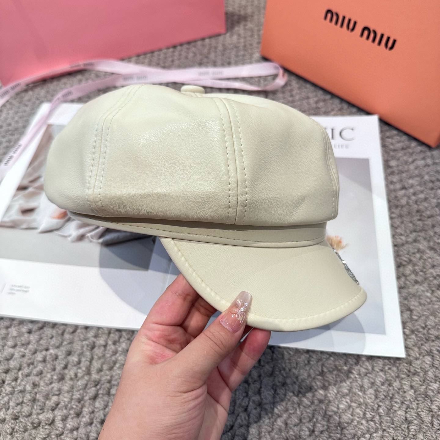  miumiu缪缪 新款贝雷帽女秋冬百搭辣妹个性显脸小 不挑人的帽型 