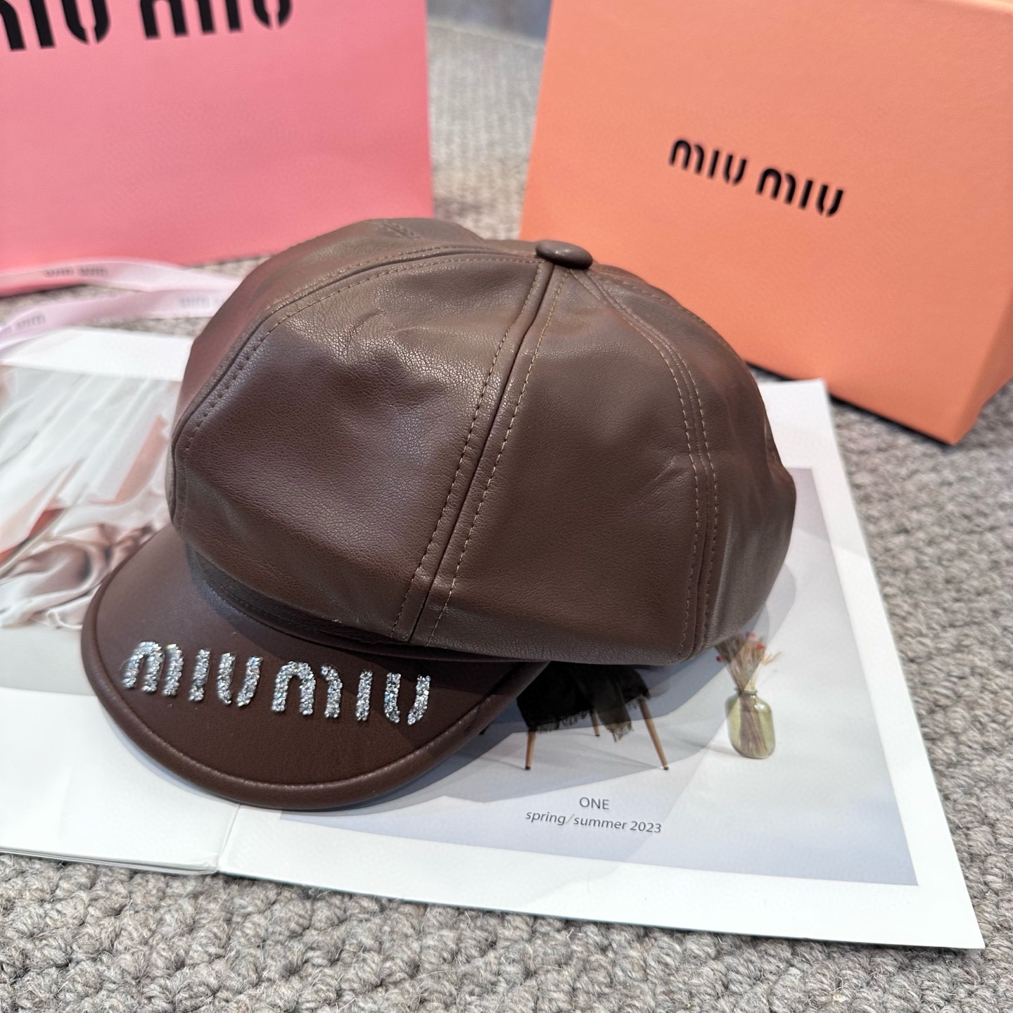  miumiu缪缪 新款贝雷帽女秋冬百搭辣妹个性显脸小 不挑人的帽型 