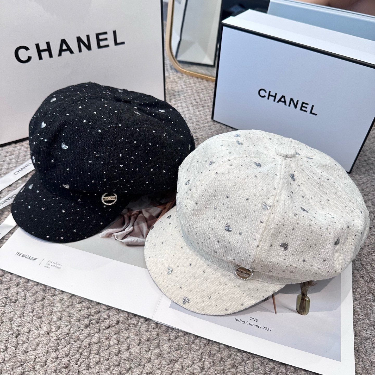  CHANEL 香奈儿 新款八角帽 ，高版本原单品质 简约经典logo，质感超级赞👍，精致大牌范，女神必