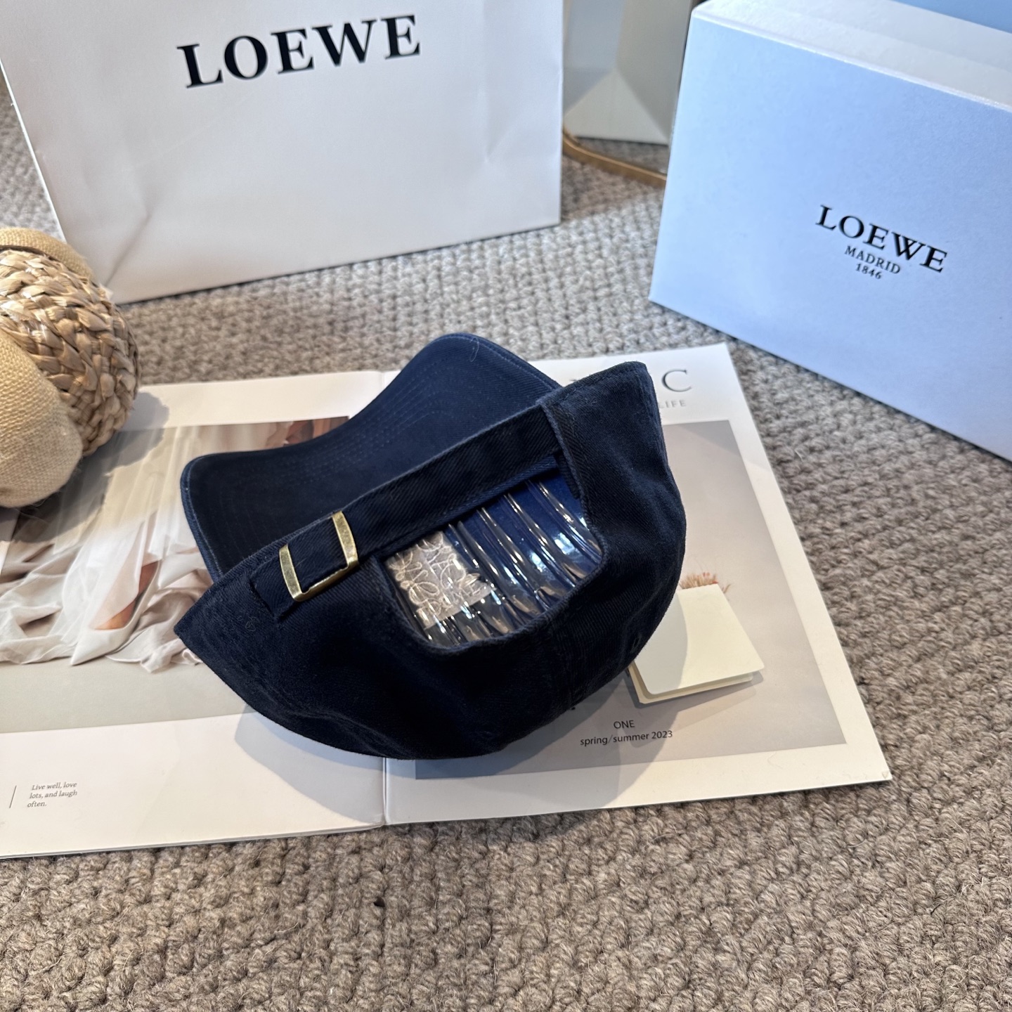  LOEWE【罗意威】新款刺绣棒球帽，专柜同步出货，大牌款超好搭配，赶紧入手