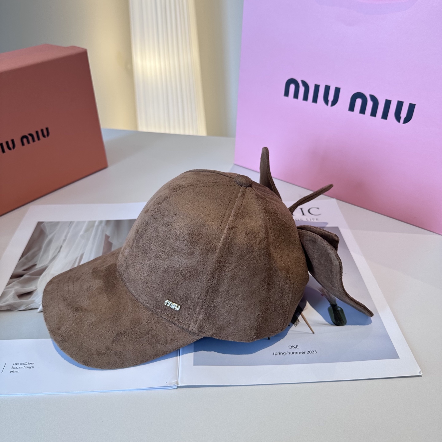  miumiu缪缪 新款绒面 蝴蝶结鸭舌帽，高端定制，百搭时尚精致💍3色