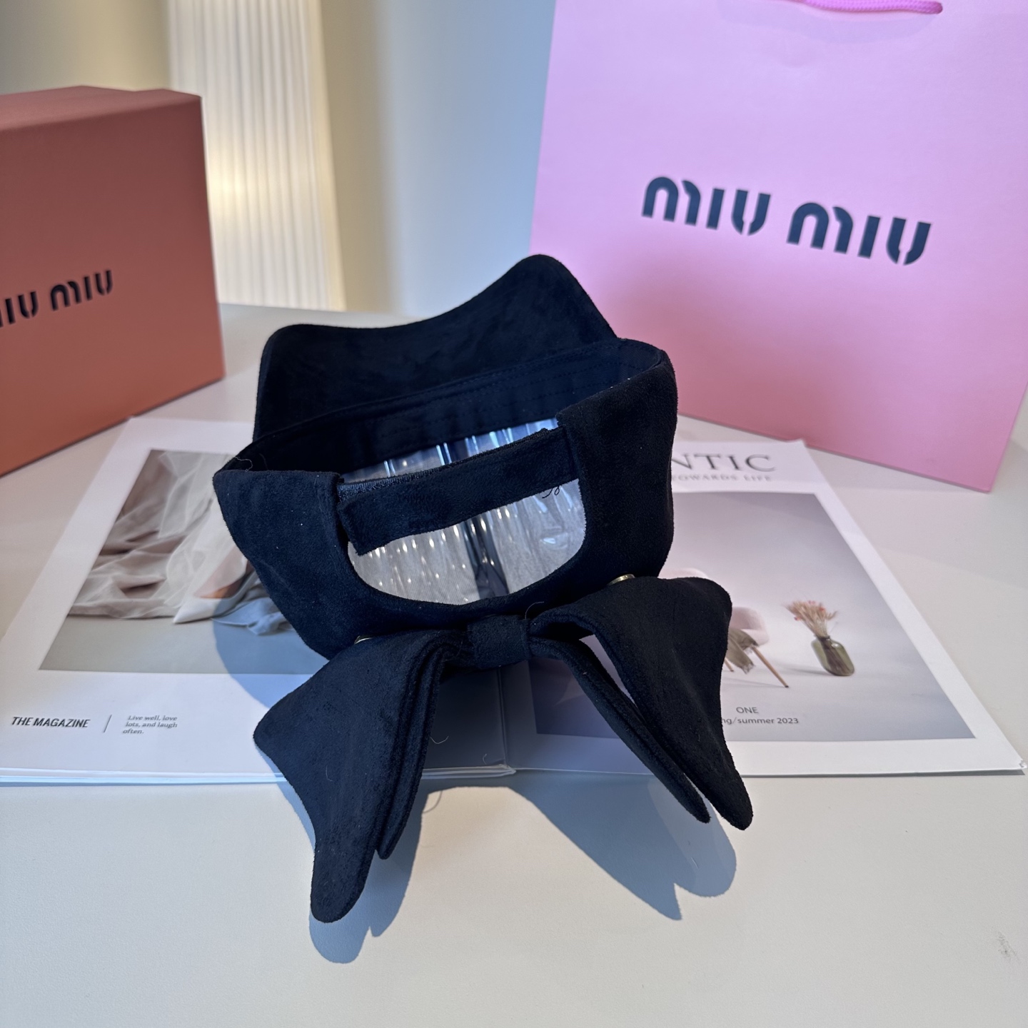  miumiu缪缪 新款绒面 蝴蝶结鸭舌帽，高端定制，百搭时尚精致💍3色