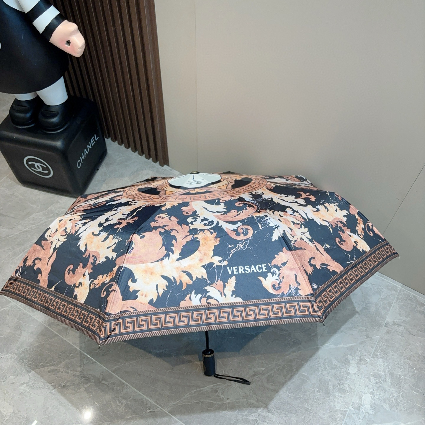  范思哲（VERSACE）新款 三折自动折叠晴雨伞 年度最新火爆单品  原单代工级品质 第一代210T碰