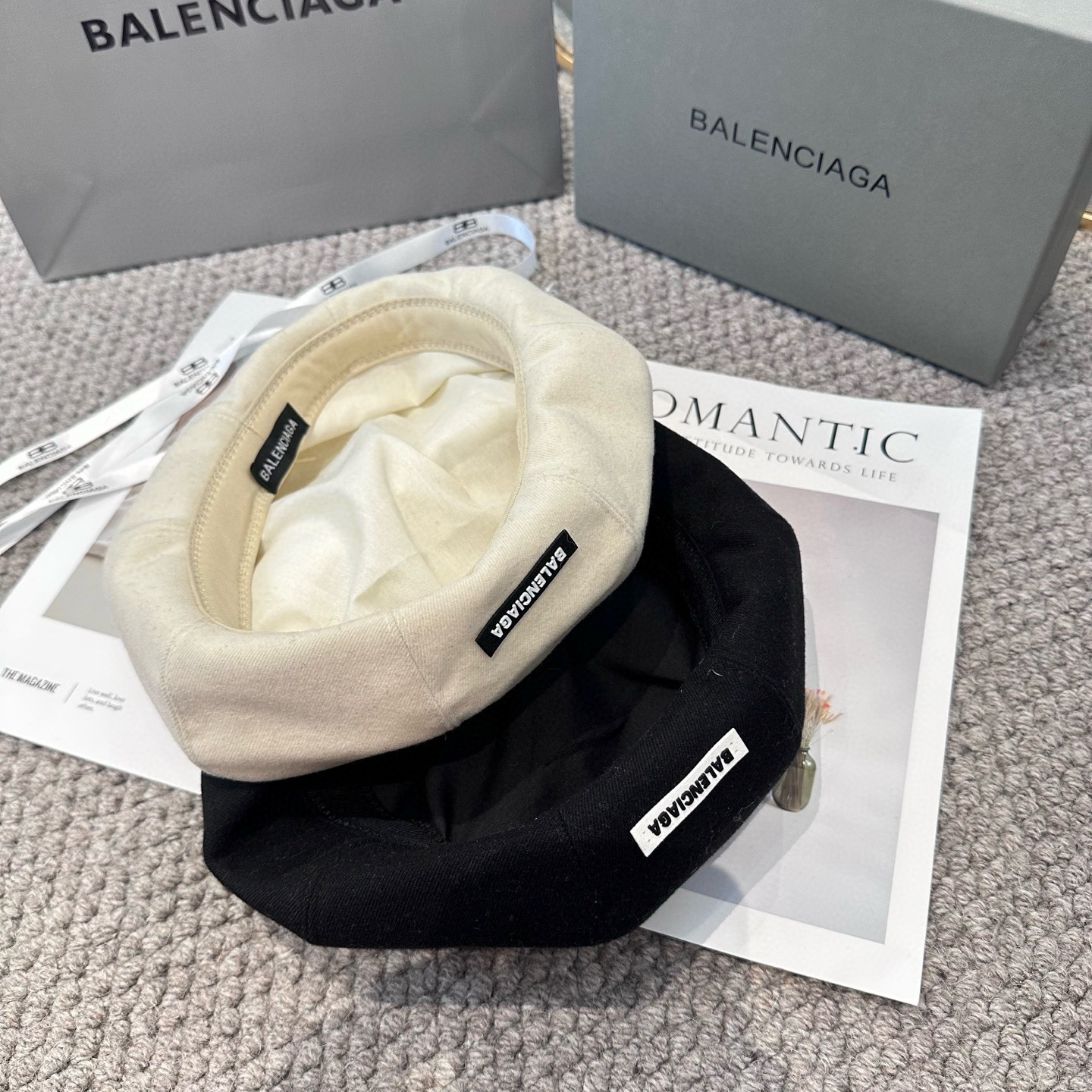  巴黎世家 贝雷帽子女春秋网红日系复古百搭画家帽品脸小凹造型八角帽