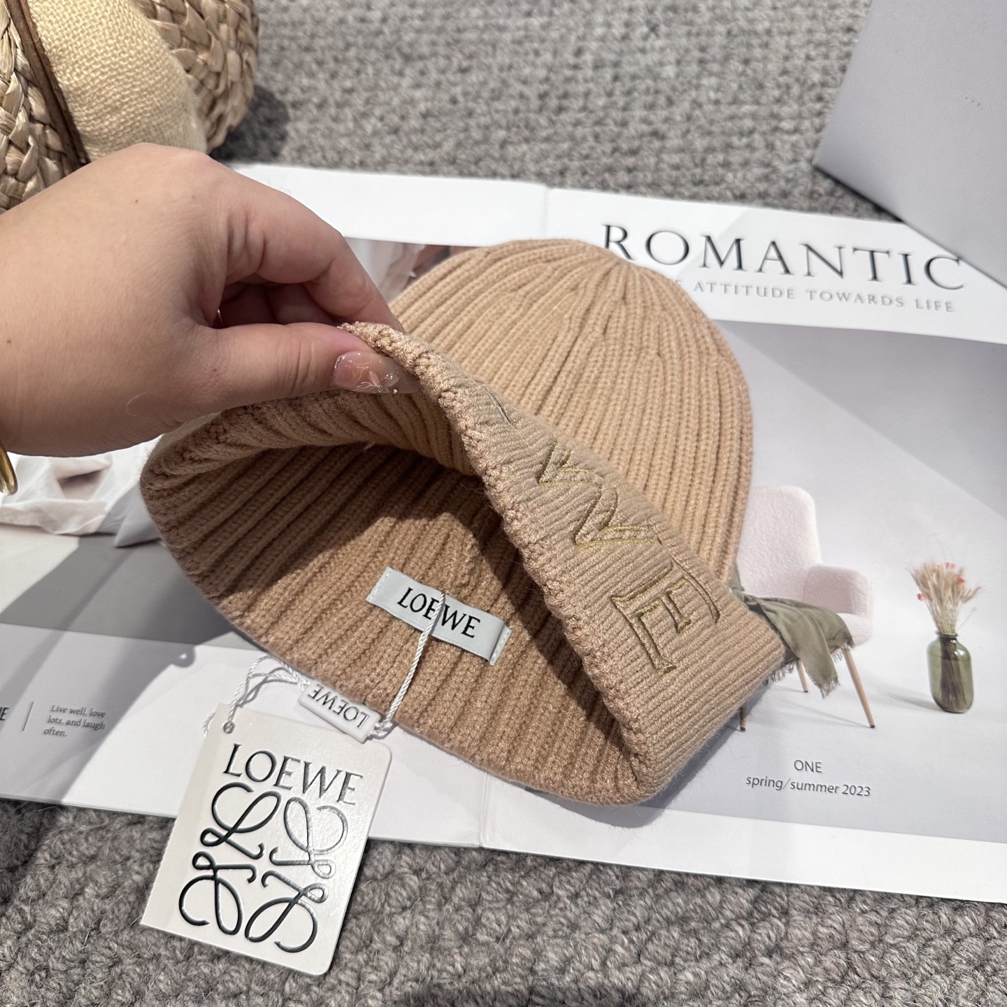  LOEWE罗意威秋冬新款毛线帽，时尚大牌 男女款通用款 4个色