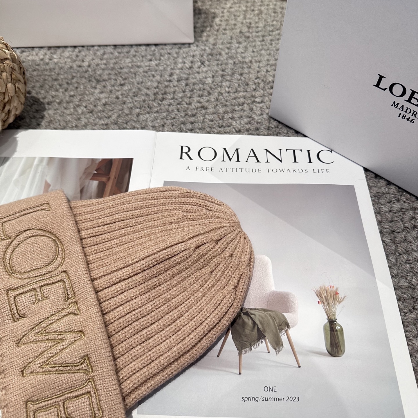  LOEWE罗意威秋冬新款毛线帽，时尚大牌 男女款通用款 4个色