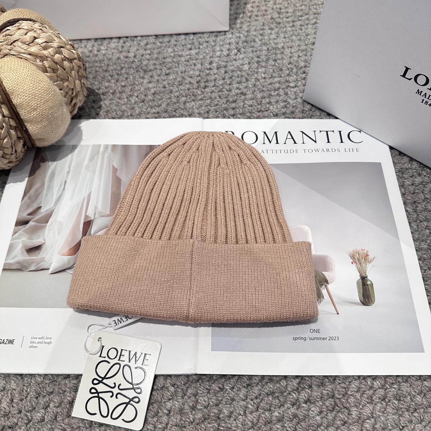  LOEWE罗意威秋冬新款毛线帽，时尚大牌 男女款通用款 4个色