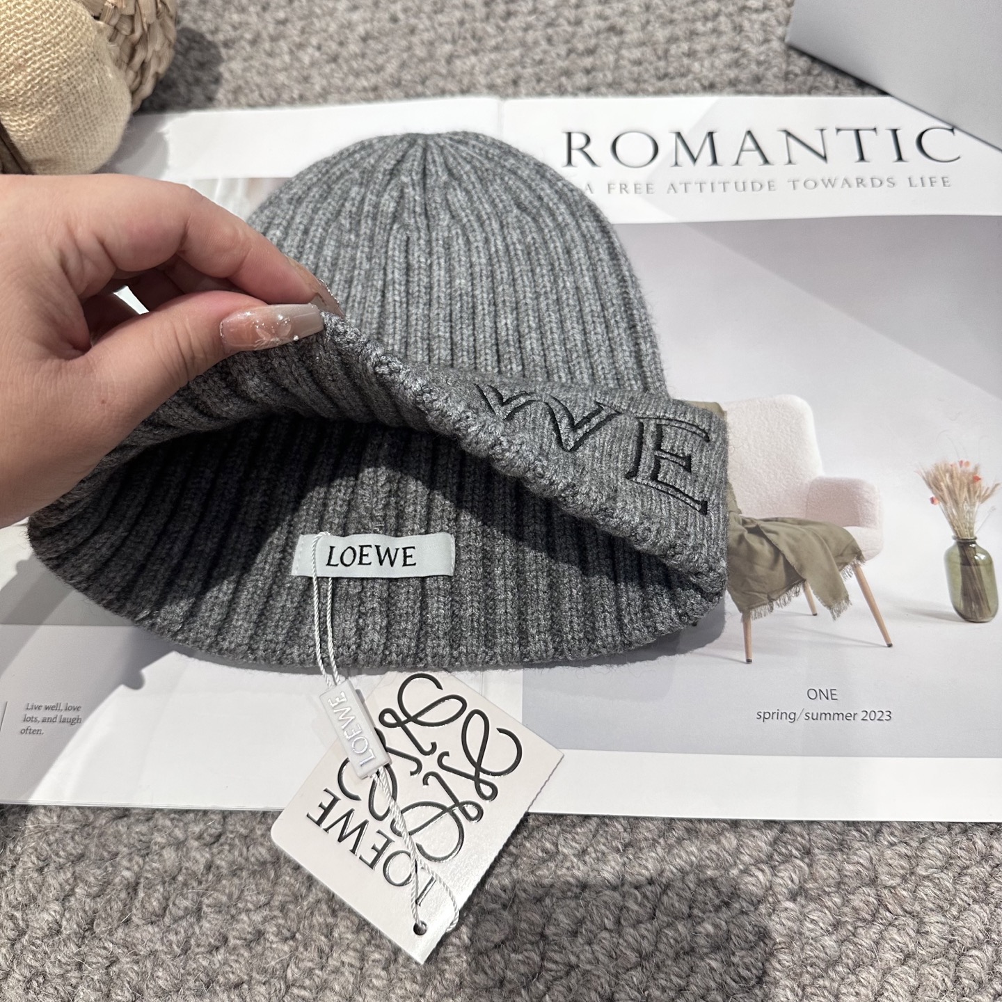  LOEWE罗意威秋冬新款毛线帽，时尚大牌 男女款通用款 4个色