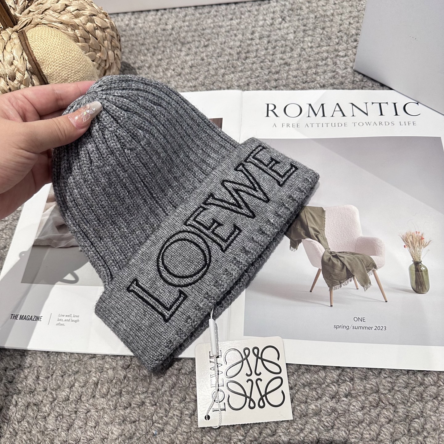  LOEWE罗意威秋冬新款毛线帽，时尚大牌 男女款通用款 4个色