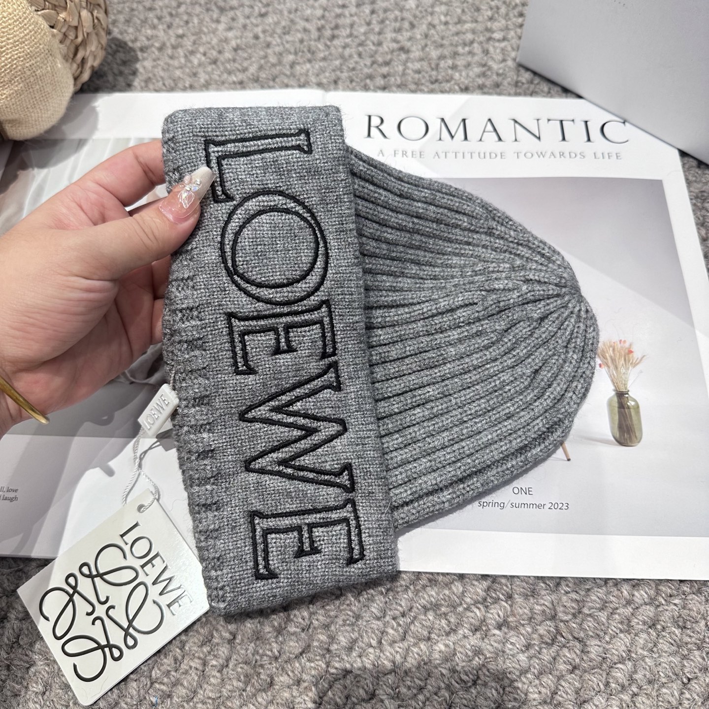  LOEWE罗意威秋冬新款毛线帽，时尚大牌 男女款通用款 4个色