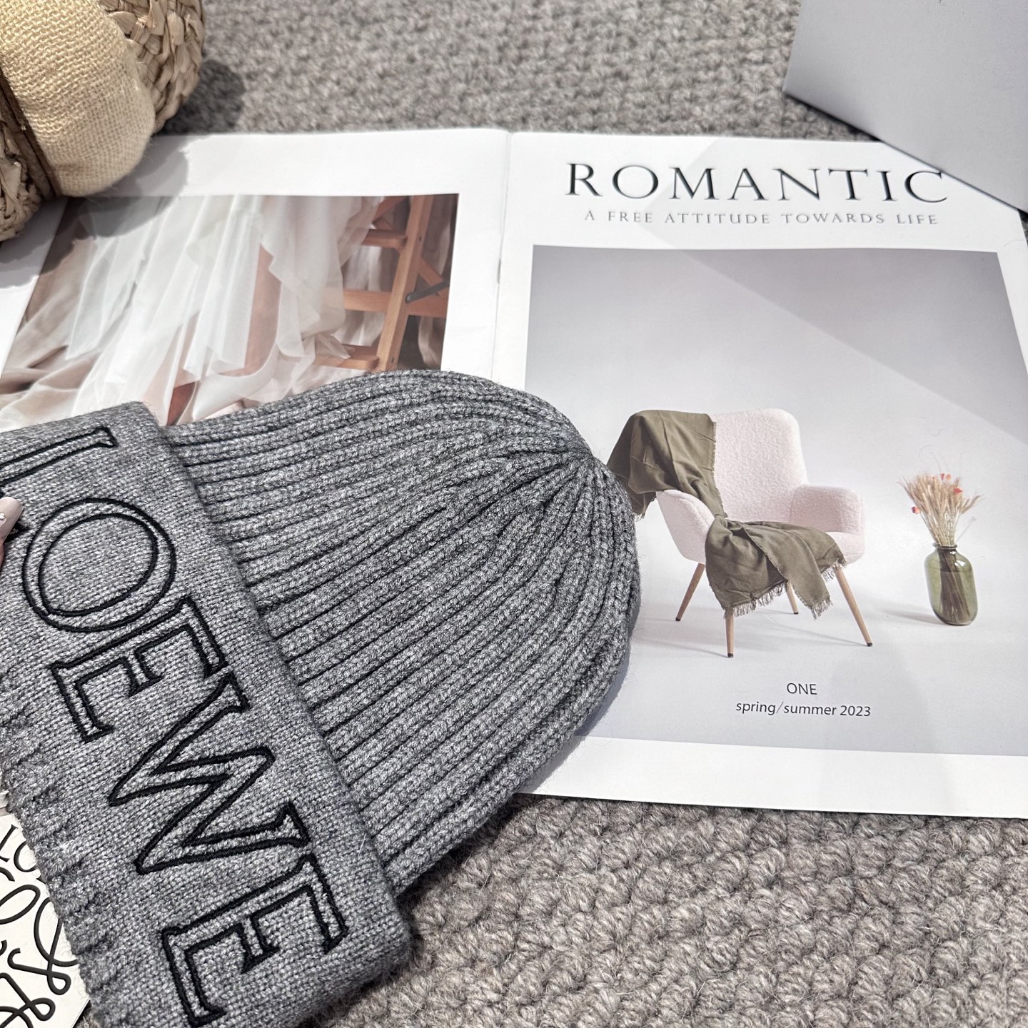  LOEWE罗意威秋冬新款毛线帽，时尚大牌 男女款通用款 4个色