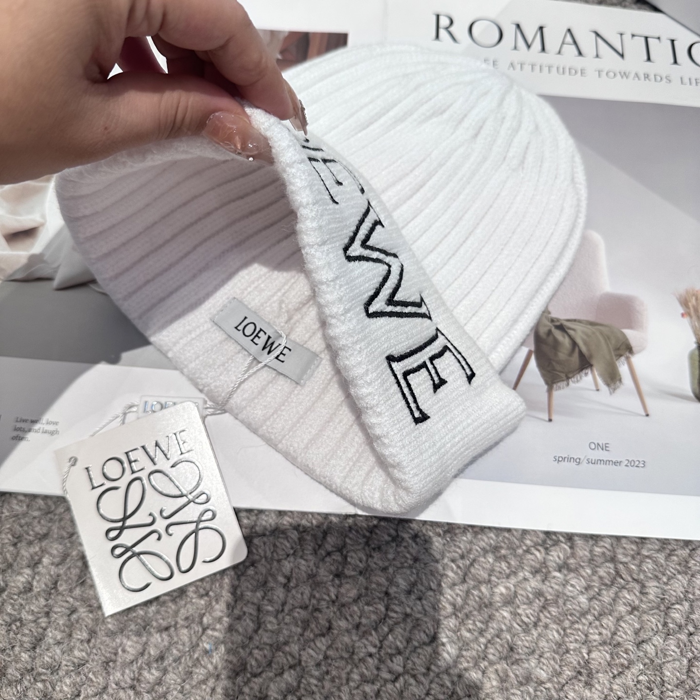  LOEWE罗意威秋冬新款毛线帽，时尚大牌 男女款通用款 4个色