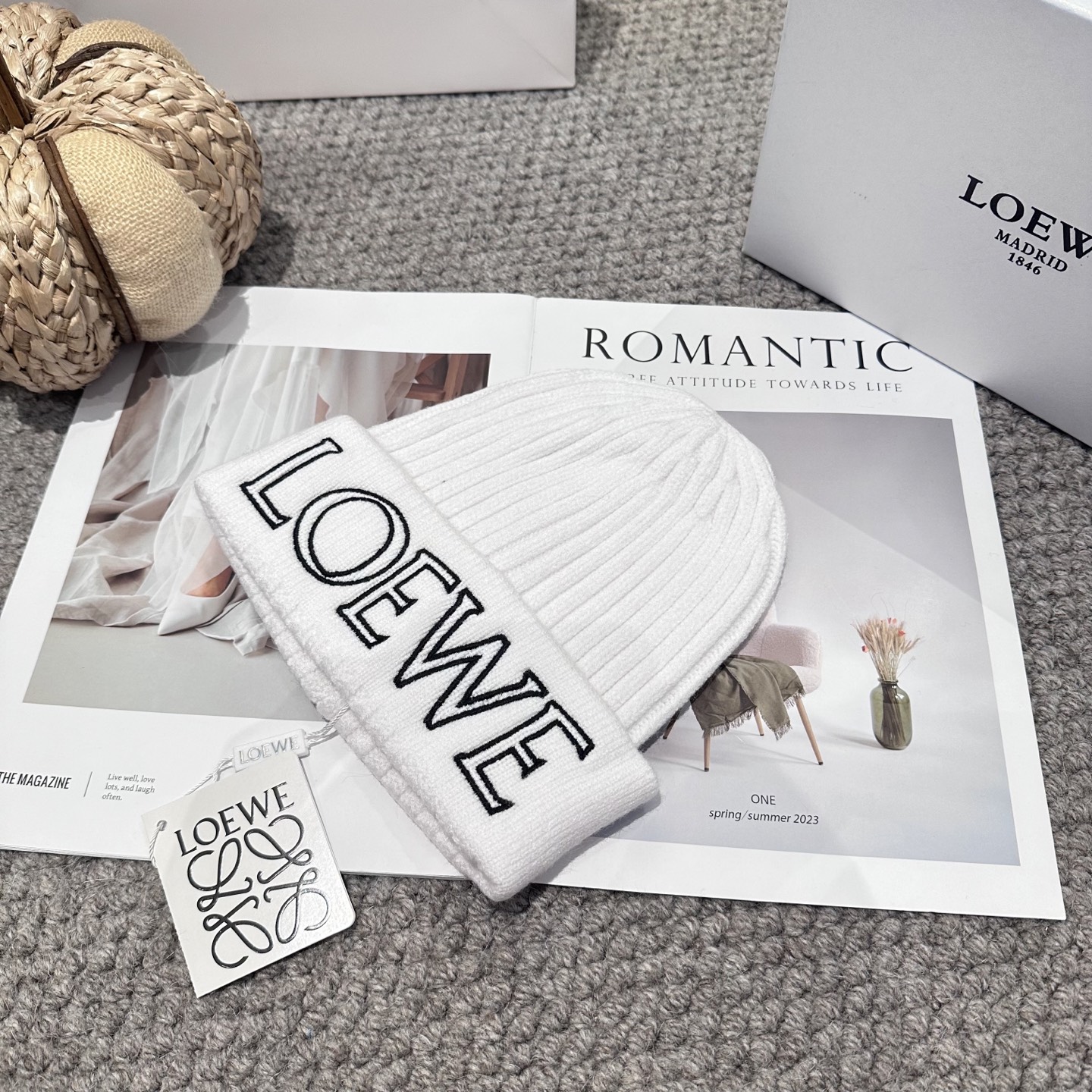  LOEWE罗意威秋冬新款毛线帽，时尚大牌 男女款通用款 4个色