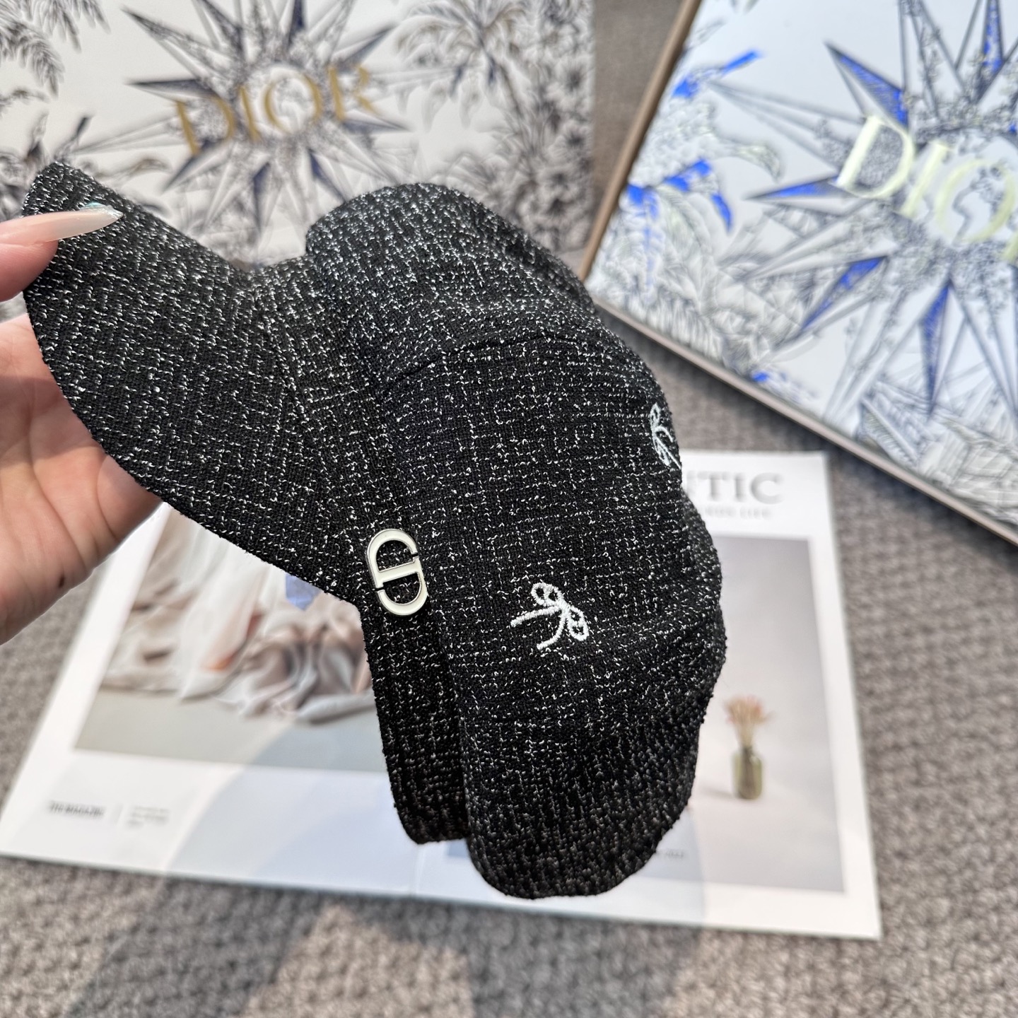  DIOR迪奥 新款蝴蝶结🎀八角帽。大牌高级十感足！简约尚时风，男女同款！高质品，尊享品质感！