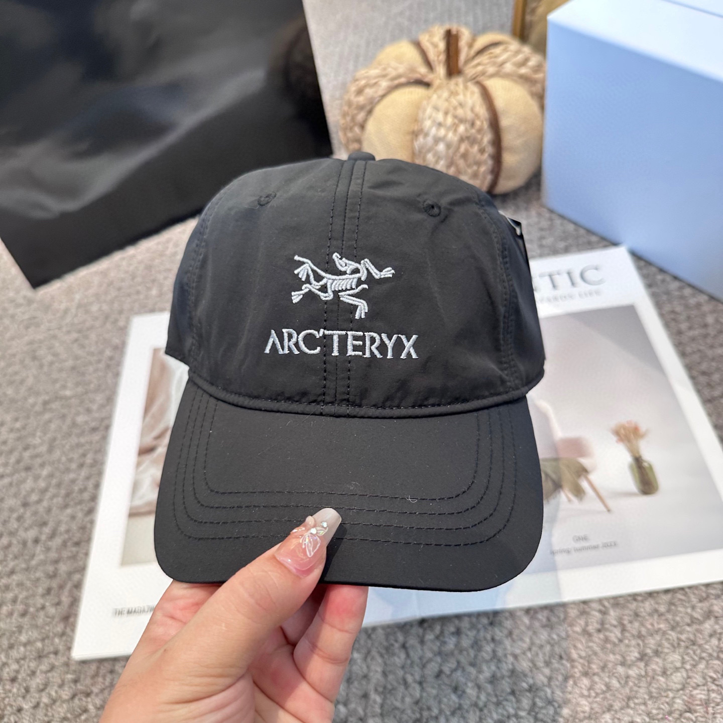   ARCTERYX SMALL BIRD HAT 始祖鸟刺绣标弯檐棒球帽轻量帽子防晒帽遮阳帽情侣款SM