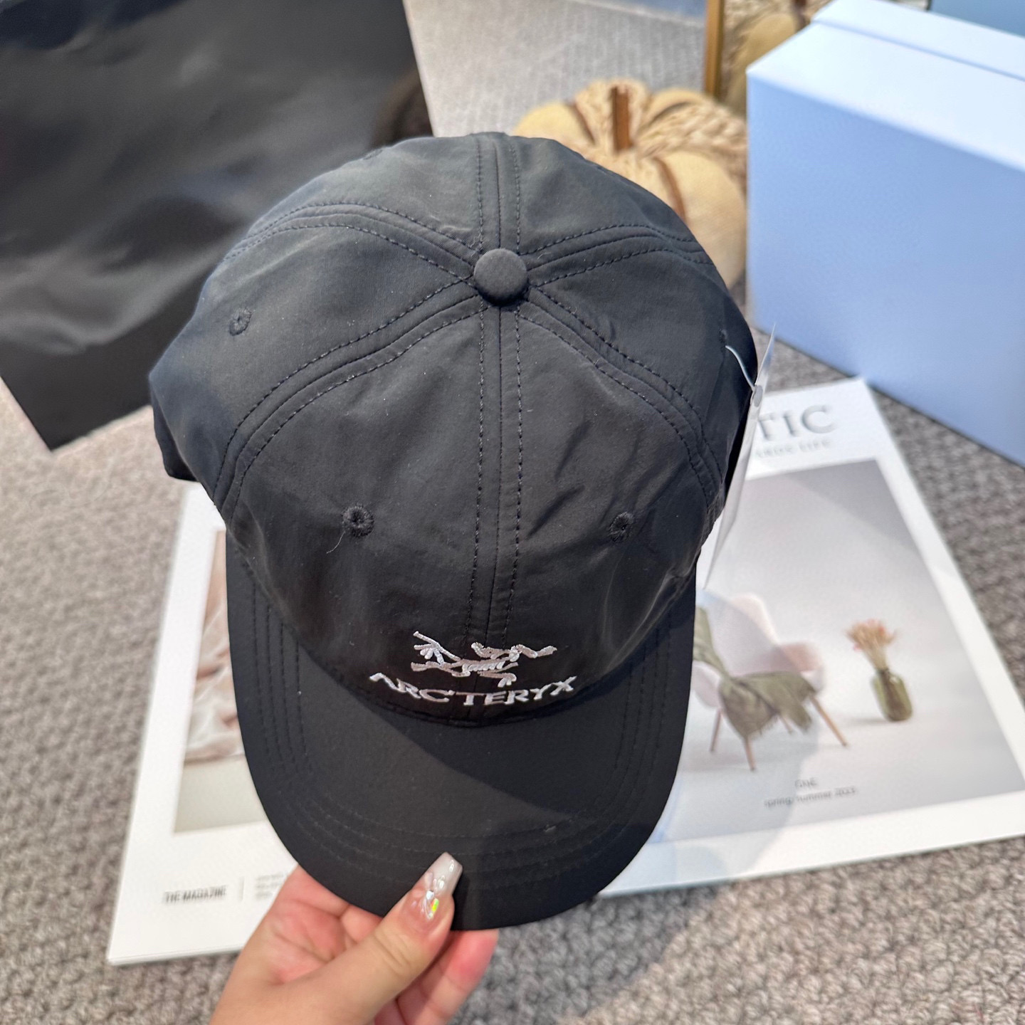   ARCTERYX SMALL BIRD HAT 始祖鸟刺绣标弯檐棒球帽轻量帽子防晒帽遮阳帽情侣款SM