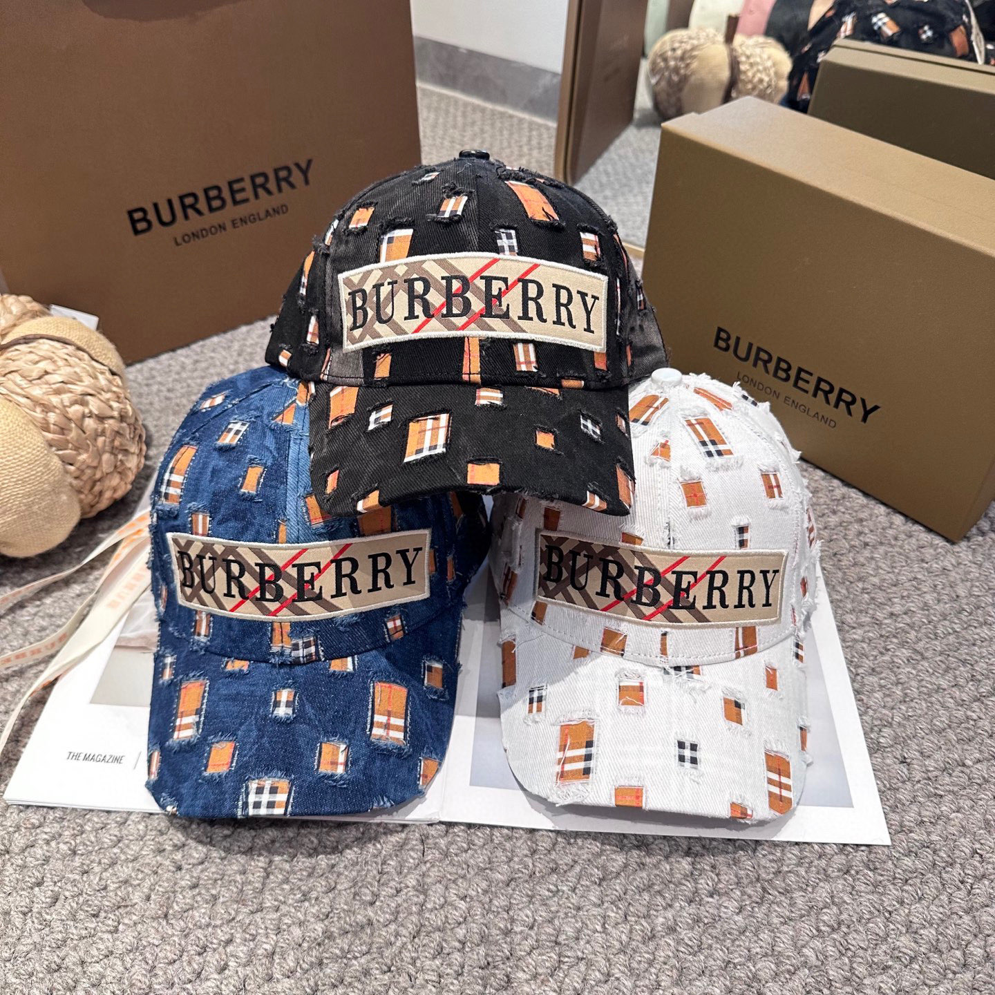  巴宝莉BURBERRY官网同步上线 韩版新款英伦风定制款11原单品质 男女通用棒球帽 美邦工艺 高版品