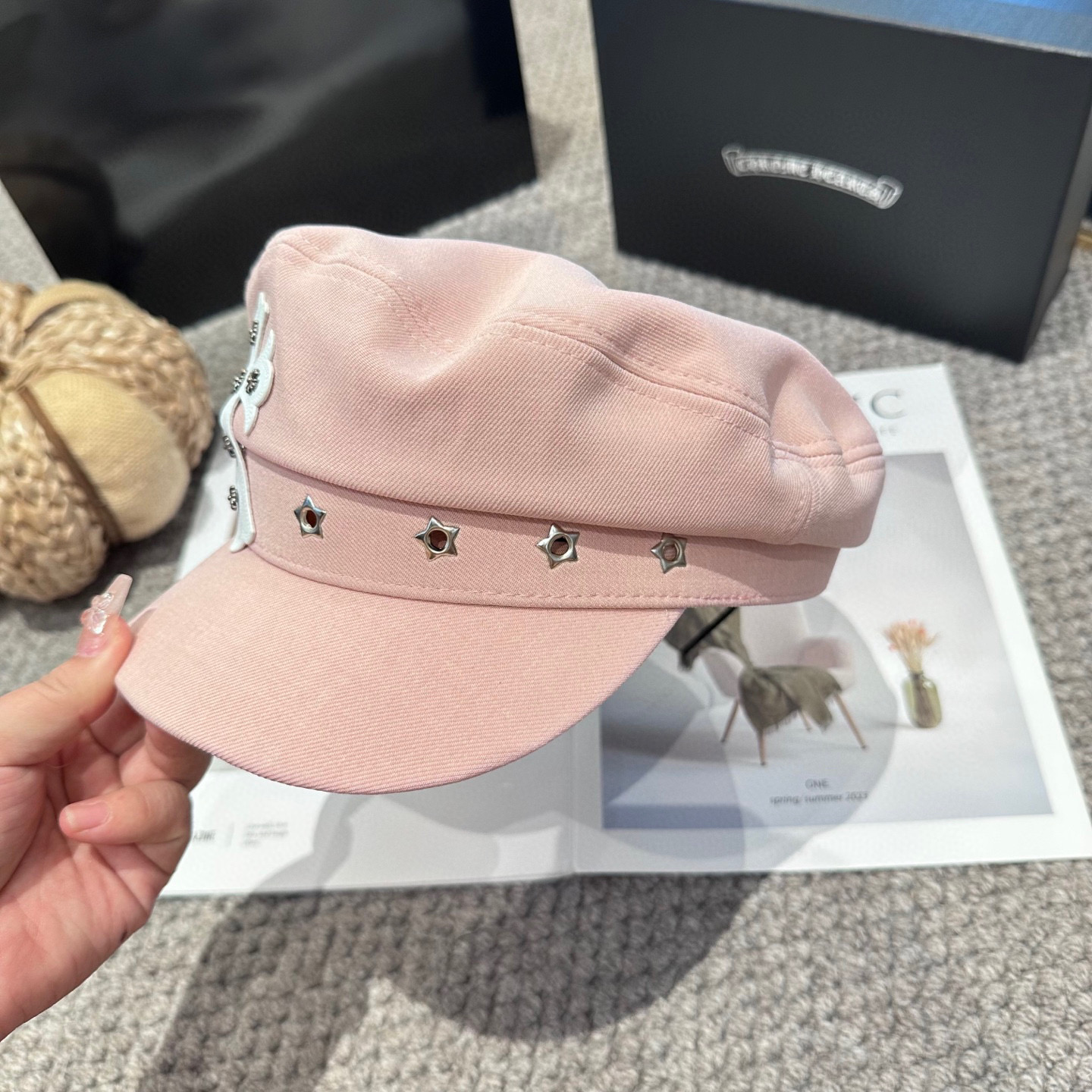  Chrome Hearts 克罗心💓新款秋冬时尚设计百搭军帽，谁带谁好看👄