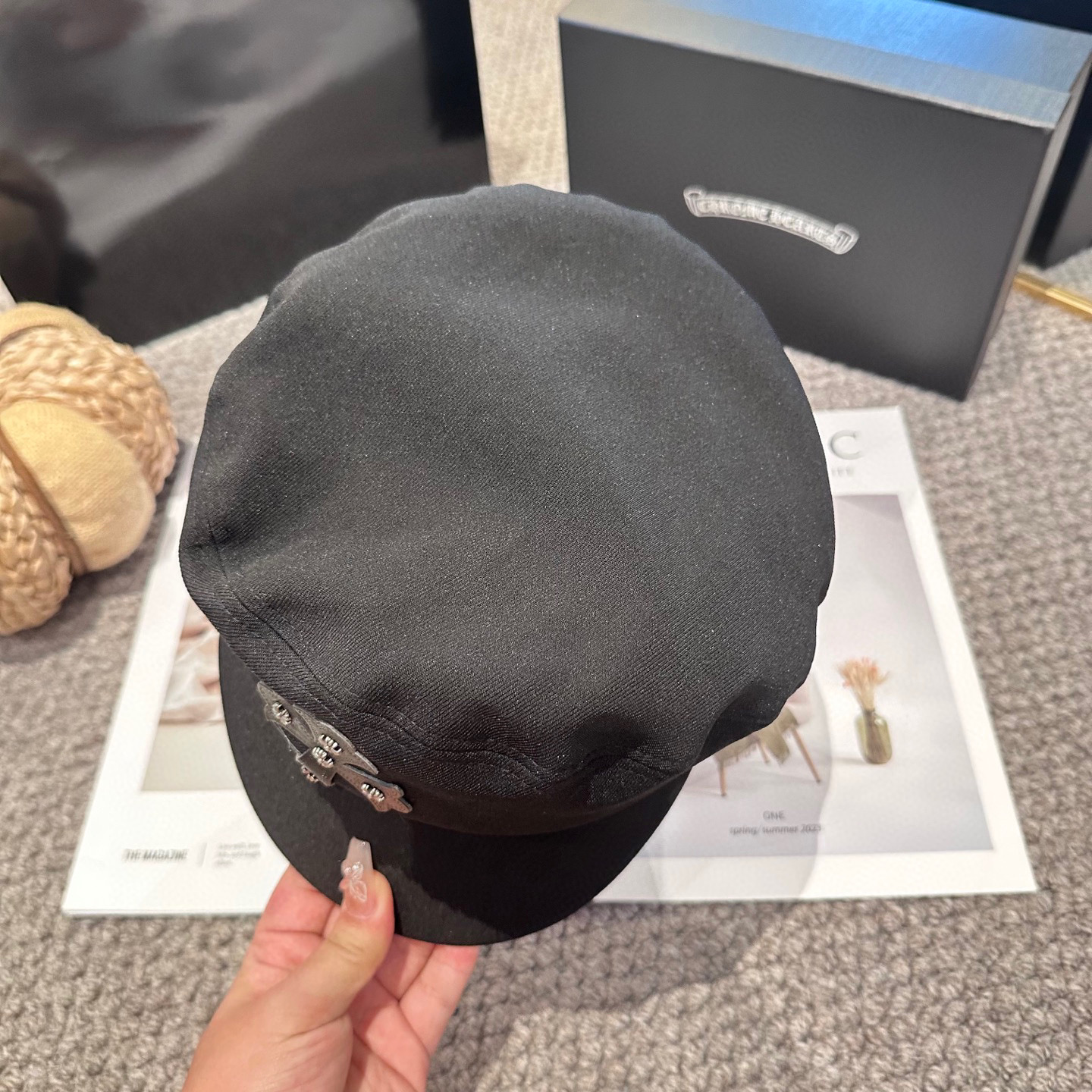  Chrome Hearts 克罗心💓新款秋冬时尚设计百搭军帽，谁带谁好看👄