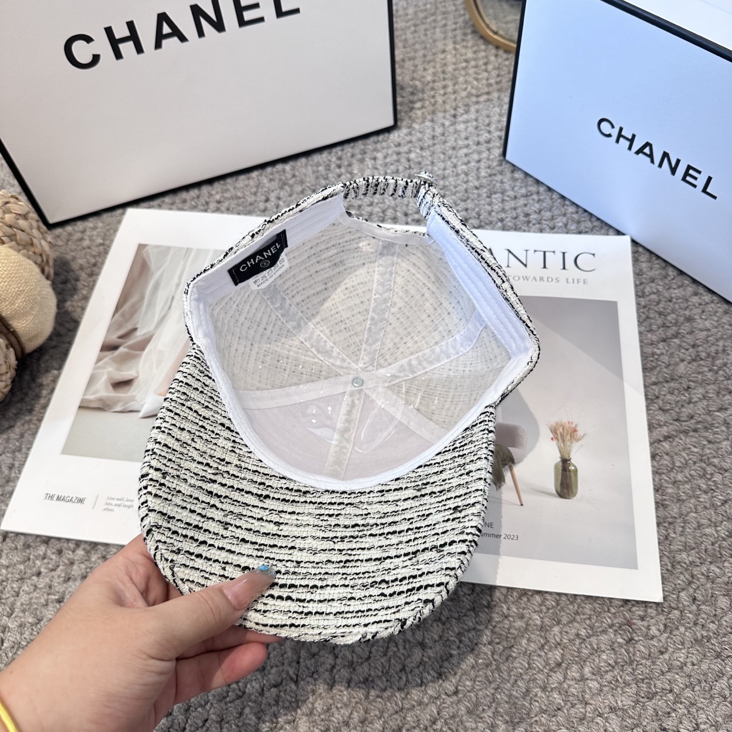  CHANEL香奈儿 新款简约logo棒球帽，新款出货，大牌款超好搭配，赶紧入手！