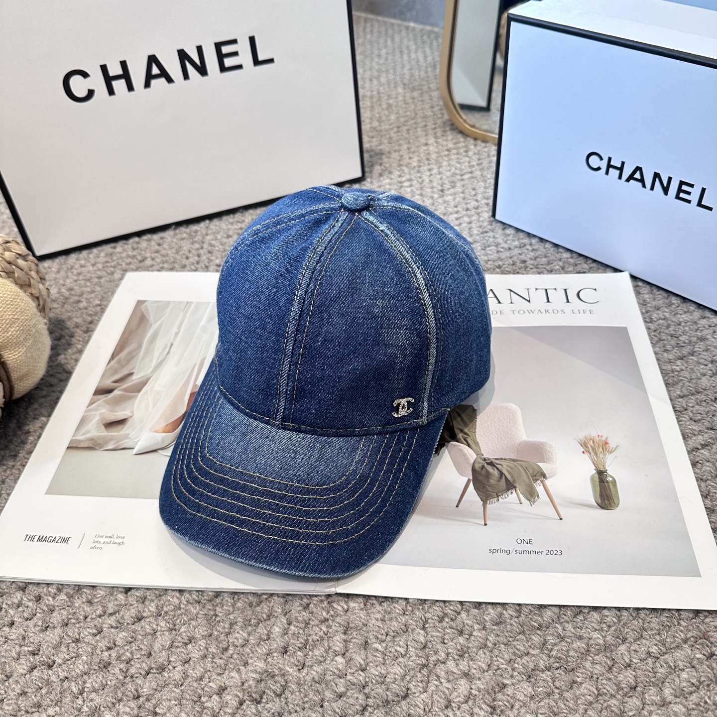 CHANEL香奈儿 新款简约logo棒球帽，新款出货，大牌款超好搭配，赶紧入手！