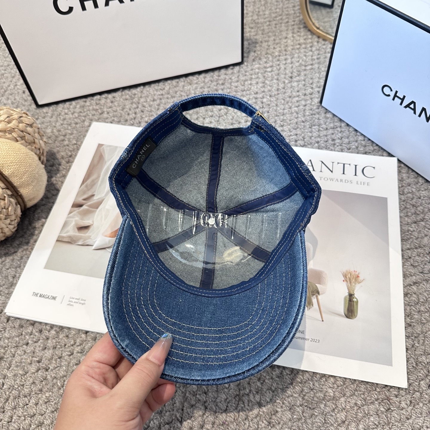 CHANEL香奈儿 新款简约logo棒球帽，新款出货，大牌款超好搭配，赶紧入手！