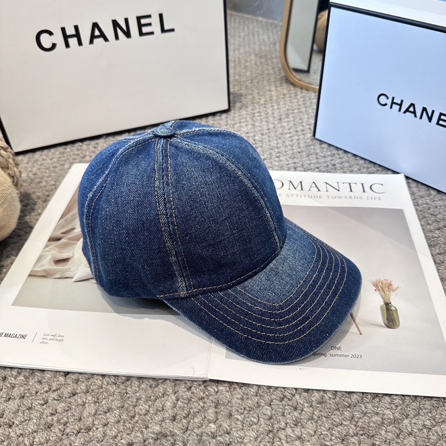 CHANEL香奈儿 新款简约logo棒球帽，新款出货，大牌款超好搭配，赶紧入手！