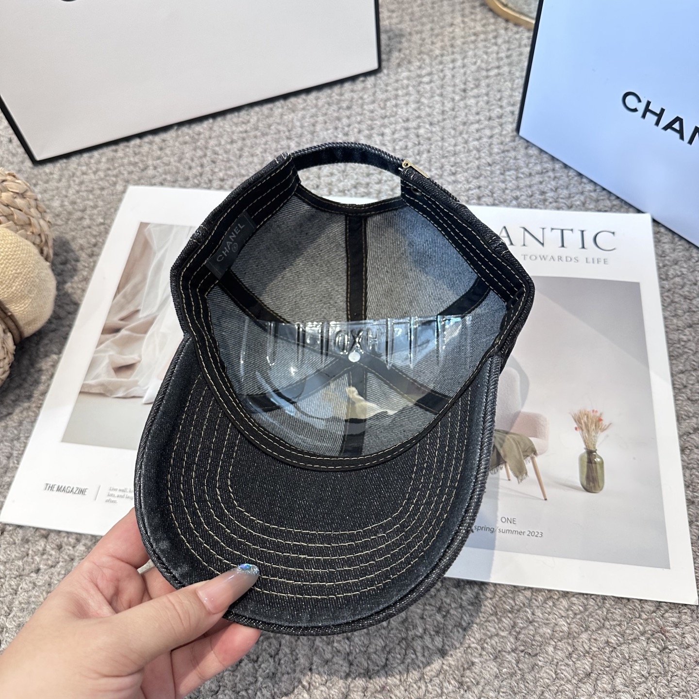 CHANEL香奈儿 新款简约logo棒球帽，新款出货，大牌款超好搭配，赶紧入手！