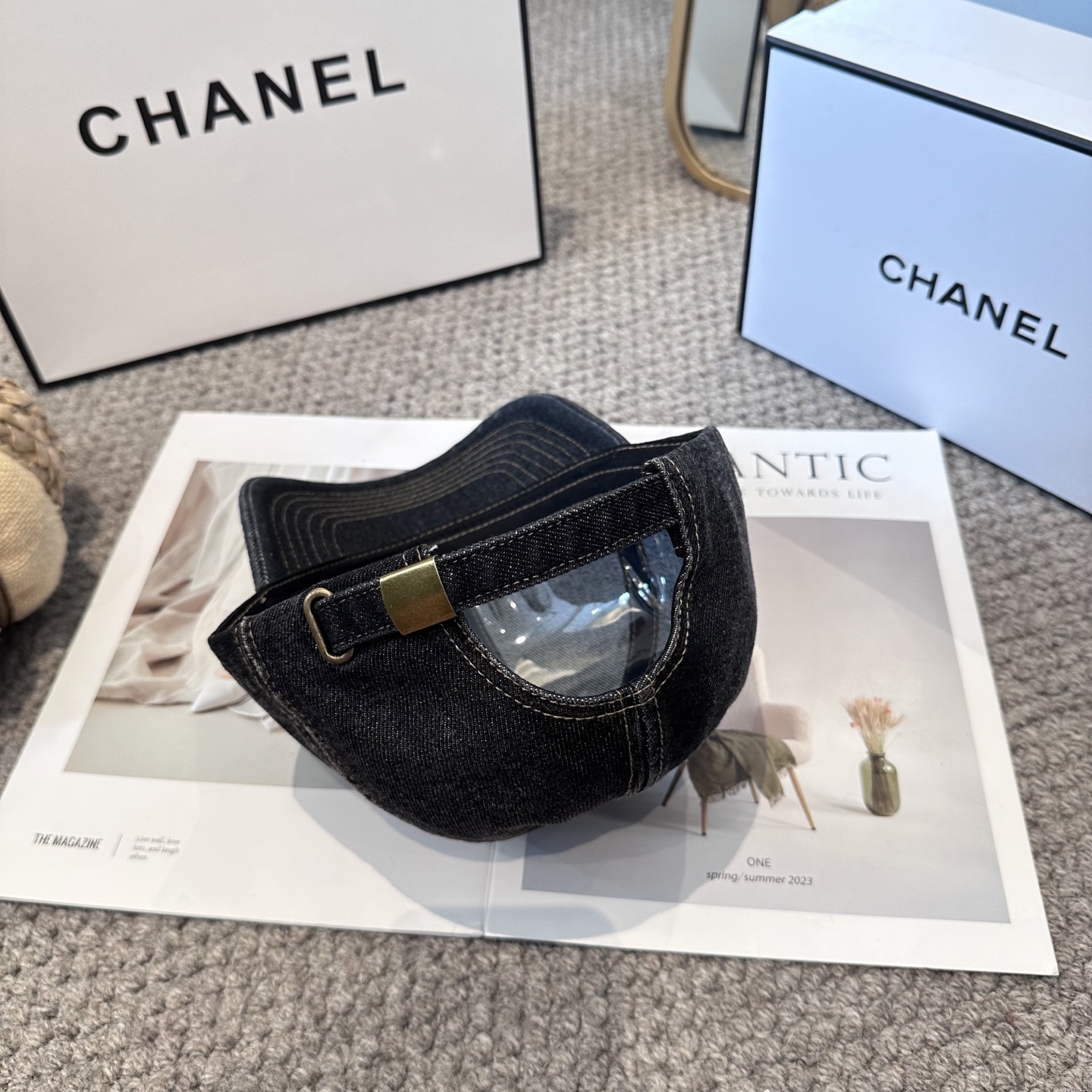 CHANEL香奈儿 新款简约logo棒球帽，新款出货，大牌款超好搭配，赶紧入手！