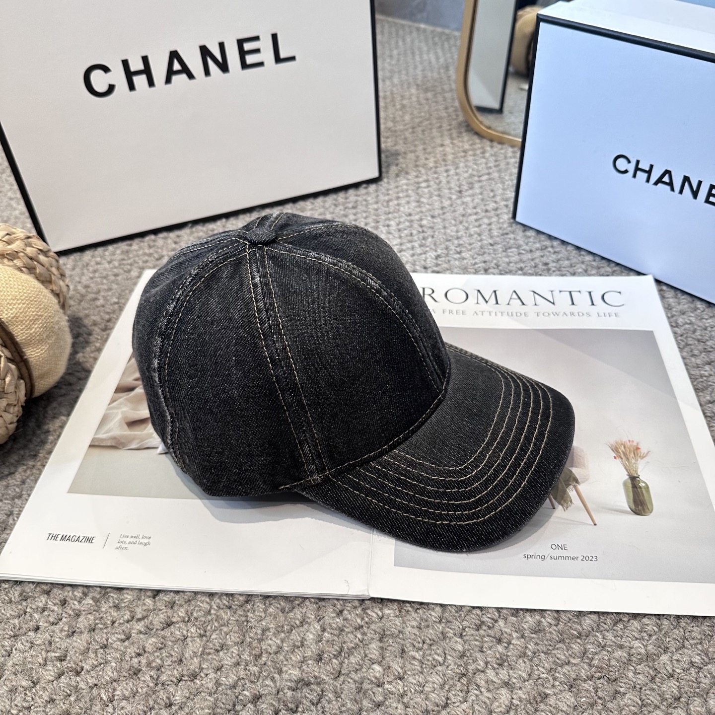 CHANEL香奈儿 新款简约logo棒球帽，新款出货，大牌款超好搭配，赶紧入手！