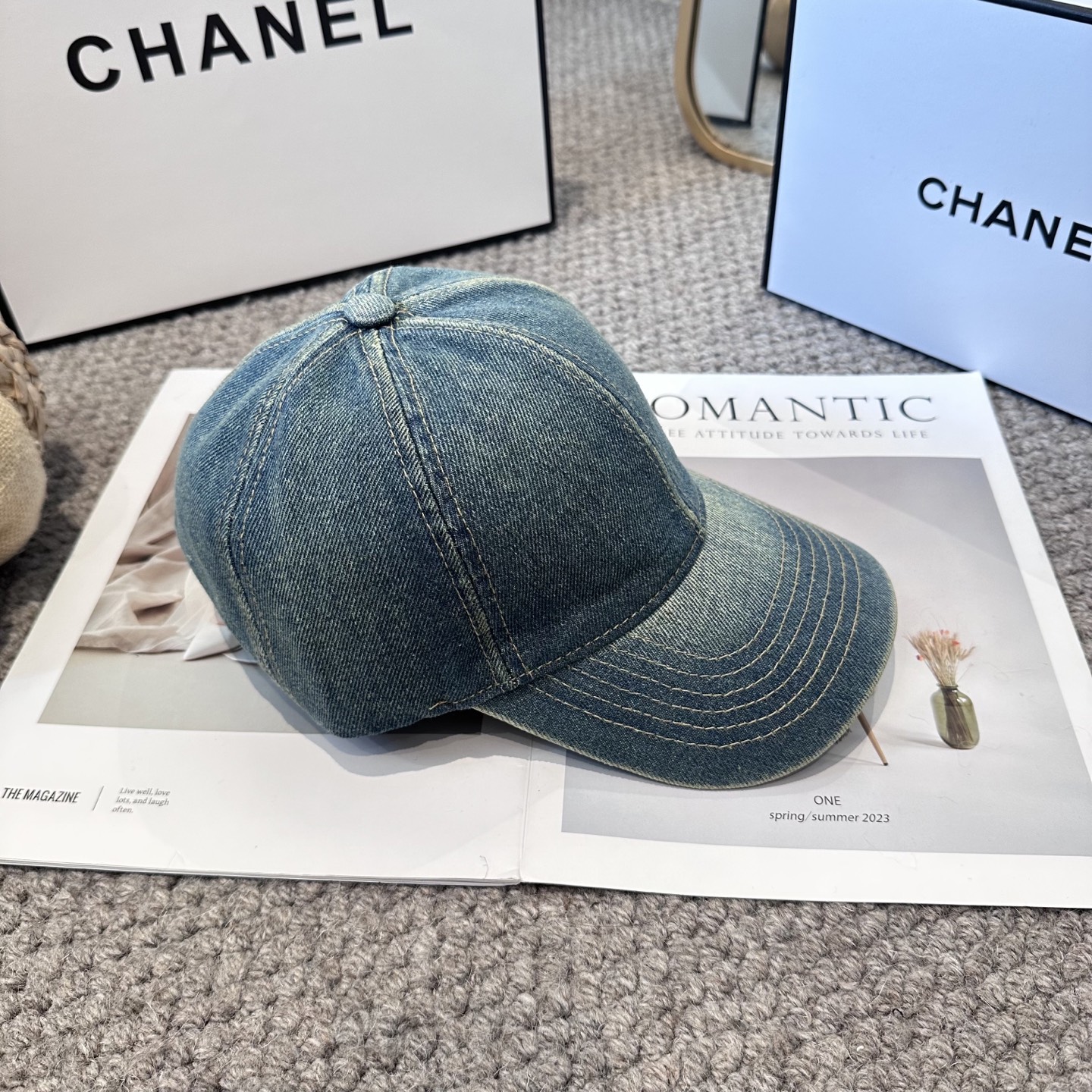 CHANEL香奈儿 新款简约logo棒球帽，新款出货，大牌款超好搭配，赶紧入手！