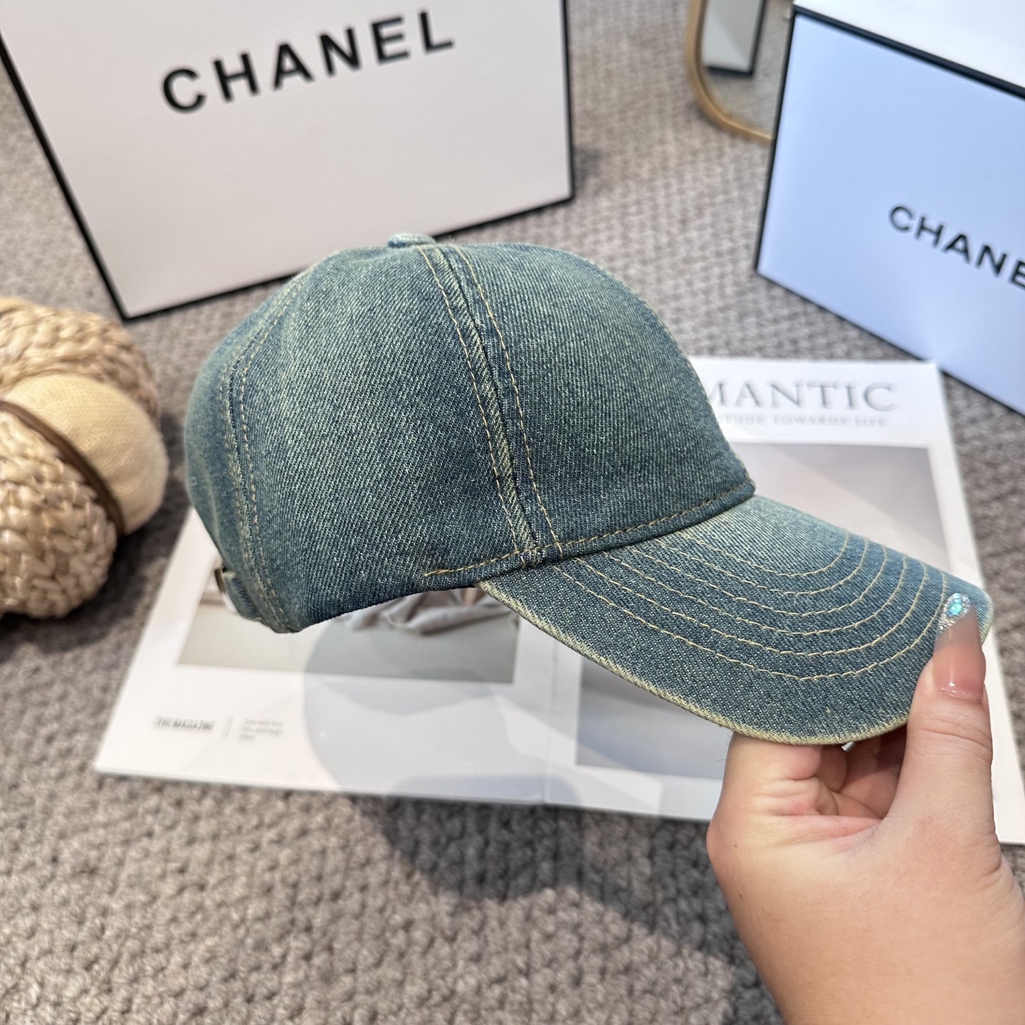 CHANEL香奈儿 新款简约logo棒球帽，新款出货，大牌款超好搭配，赶紧入手！
