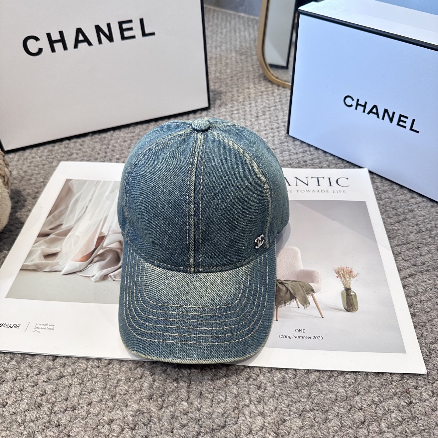 CHANEL香奈儿 新款简约logo棒球帽，新款出货，大牌款超好搭配，赶紧入手！