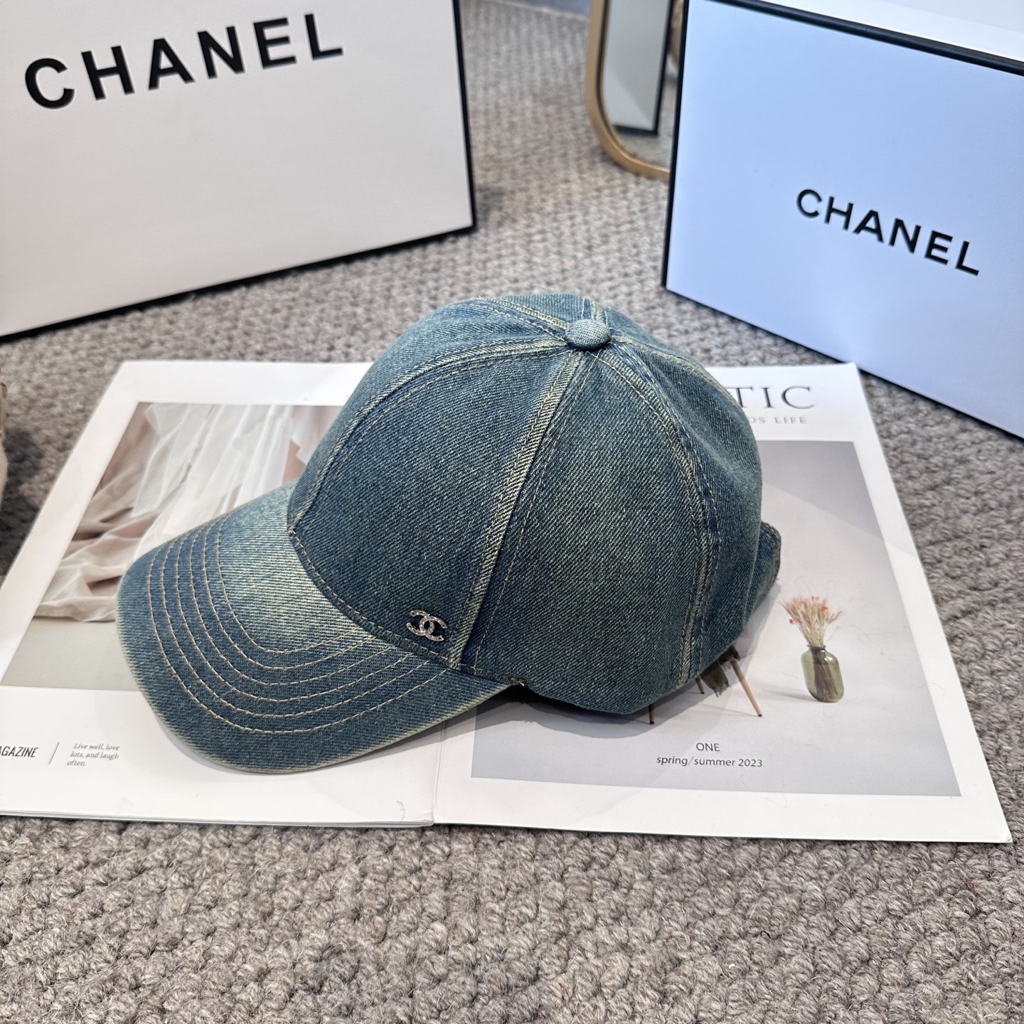 CHANEL香奈儿 新款简约logo棒球帽，新款出货，大牌款超好搭配，赶紧入手！